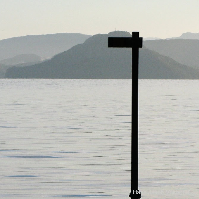 A perch, jernstang with pointer